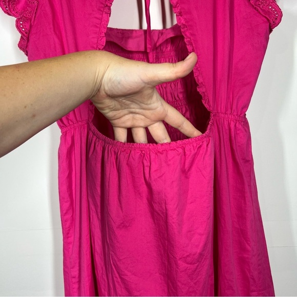 Jason Wu Pink Smocked Maxi Dress Size Large - Picture 8 of 10